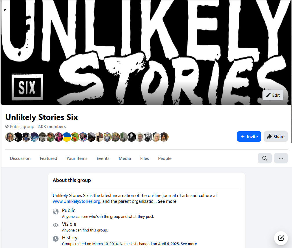 Unlikely Stories Facebook Group